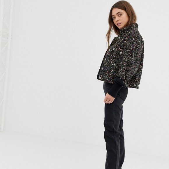 Levi's Trucker Jacket in Ditsy Floral Secret Garden Print Size M - Picture 4 of 13